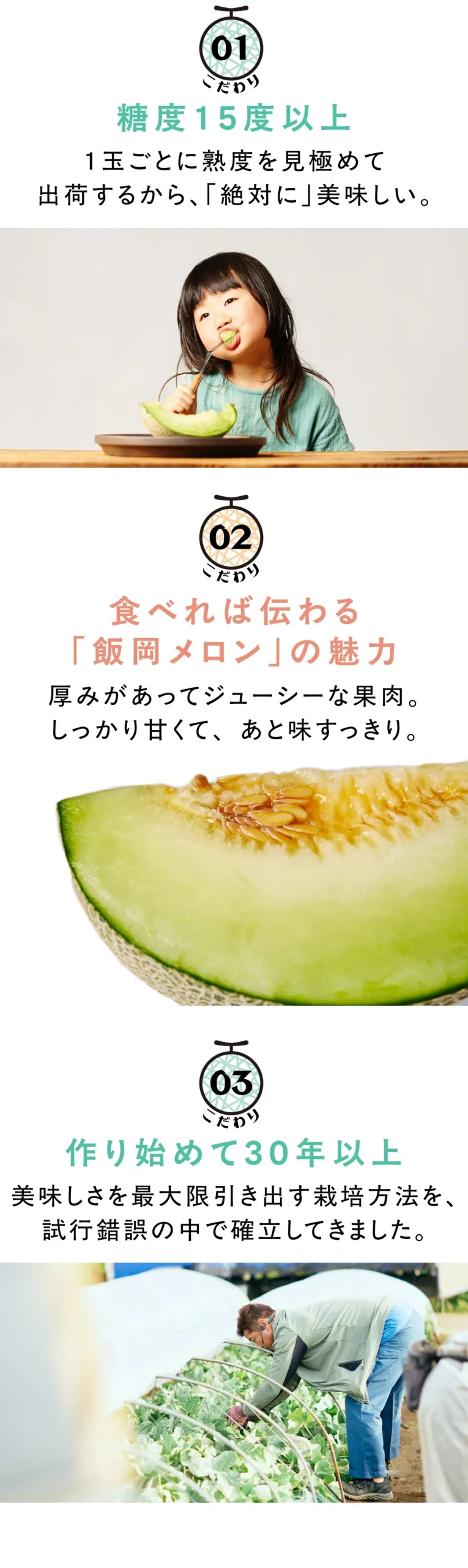 こだわり3点